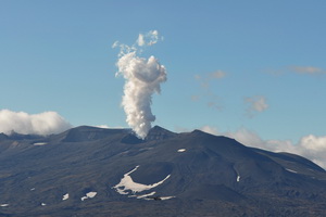Ascent to Gorely Volcano